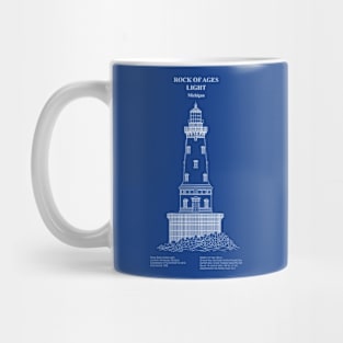 Rock of Ages Light Lighthouse - Michigan - ADpng Mug